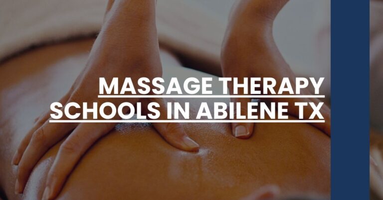 Massage Therapy Schools in Abilene TX Feature Image