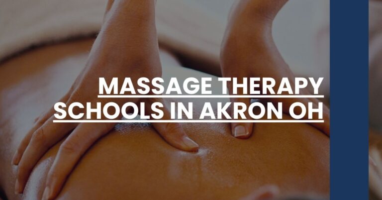 Massage Therapy Schools in Akron OH Feature Image