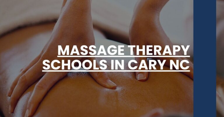 Massage Therapy Schools in Cary NC Feature Image