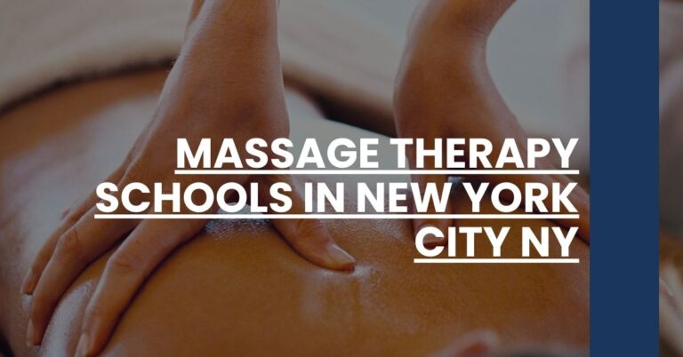 Massage Therapy Schools in New York City NY Feature Image