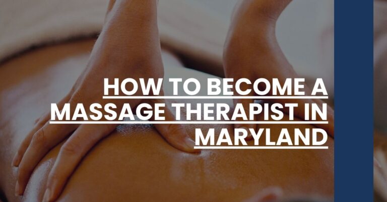 How to Become a Massage Therapist in Maryland Feature Image