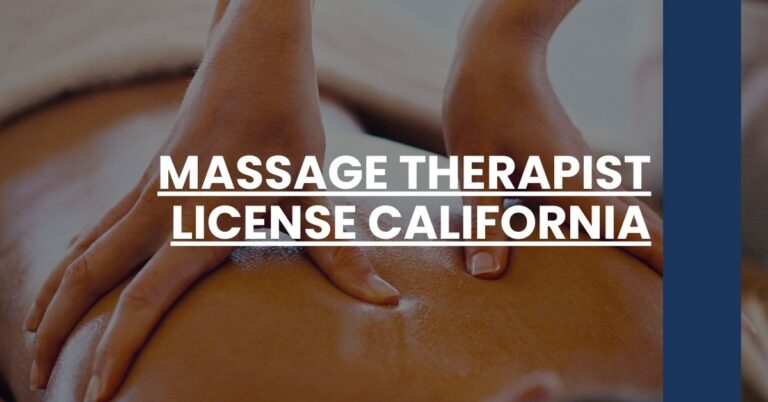 Massage Therapist License California Feature Image