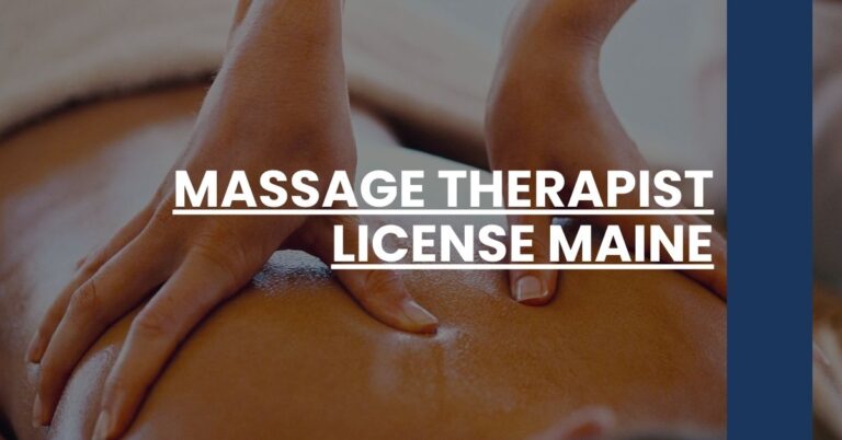 Massage Therapist License Maine Feature Image