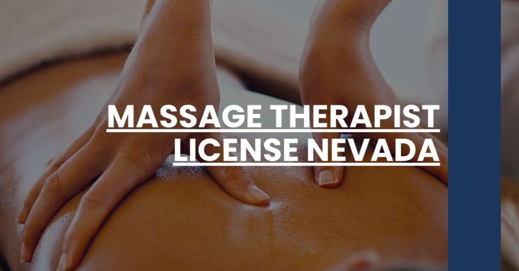 Massage Therapist License Nevada Feature Image