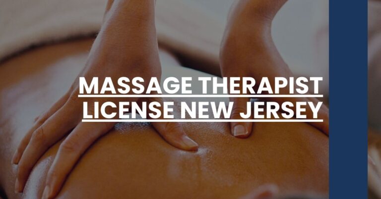 Massage Therapist License New Jersey Feature Image