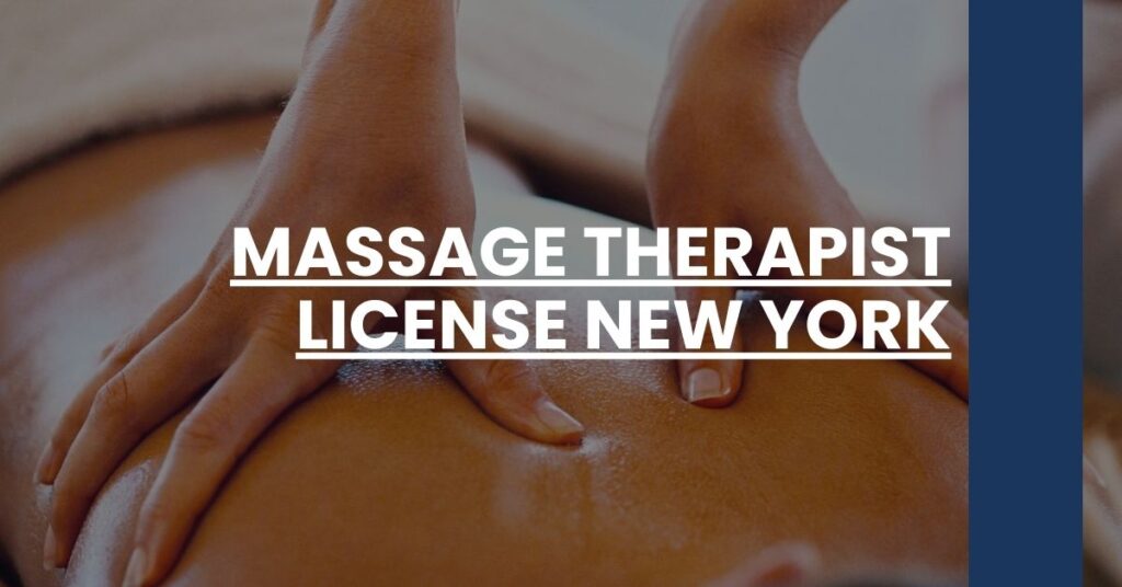 Massage Therapist License New York Feature Image